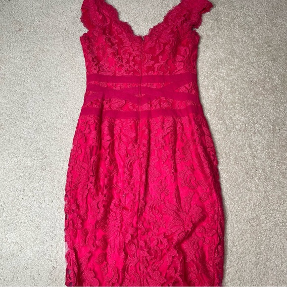Tadashi Shoji Red Lace Dress - Picture 3 of 4